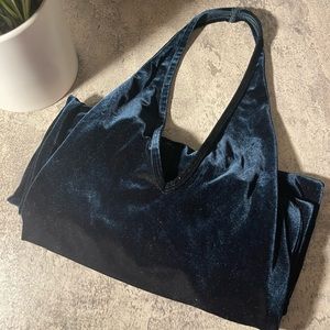 American Apparel Halter Top Velvet Jumpsuit